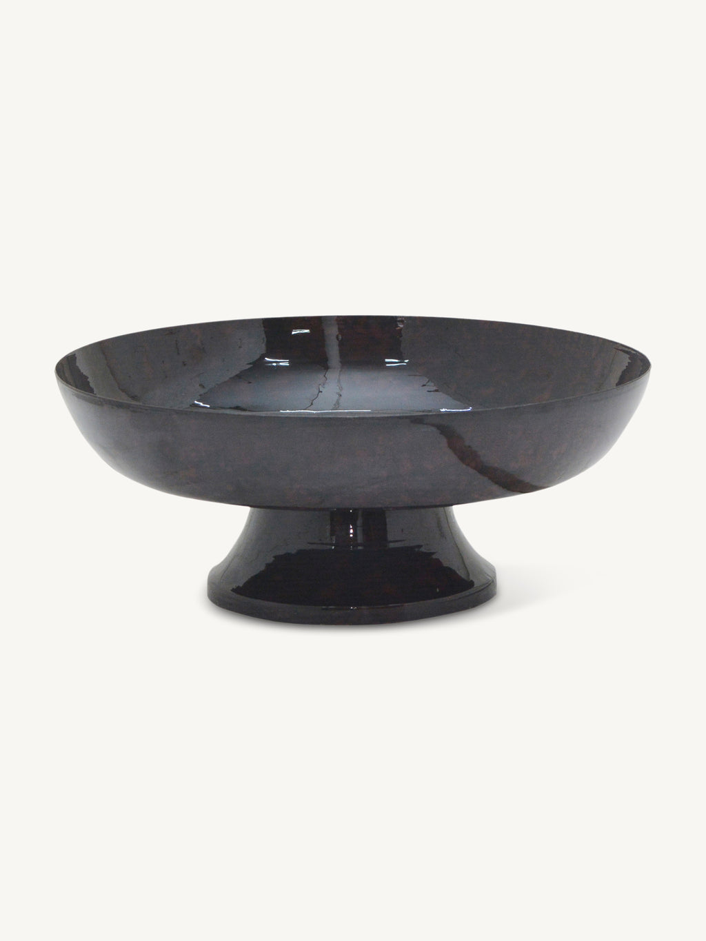 Bowl LOLA on stand Ø33x13cm burgduny