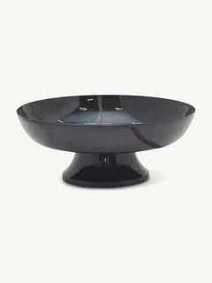 Bowl LOLA on stand Ø33x13cm burgduny