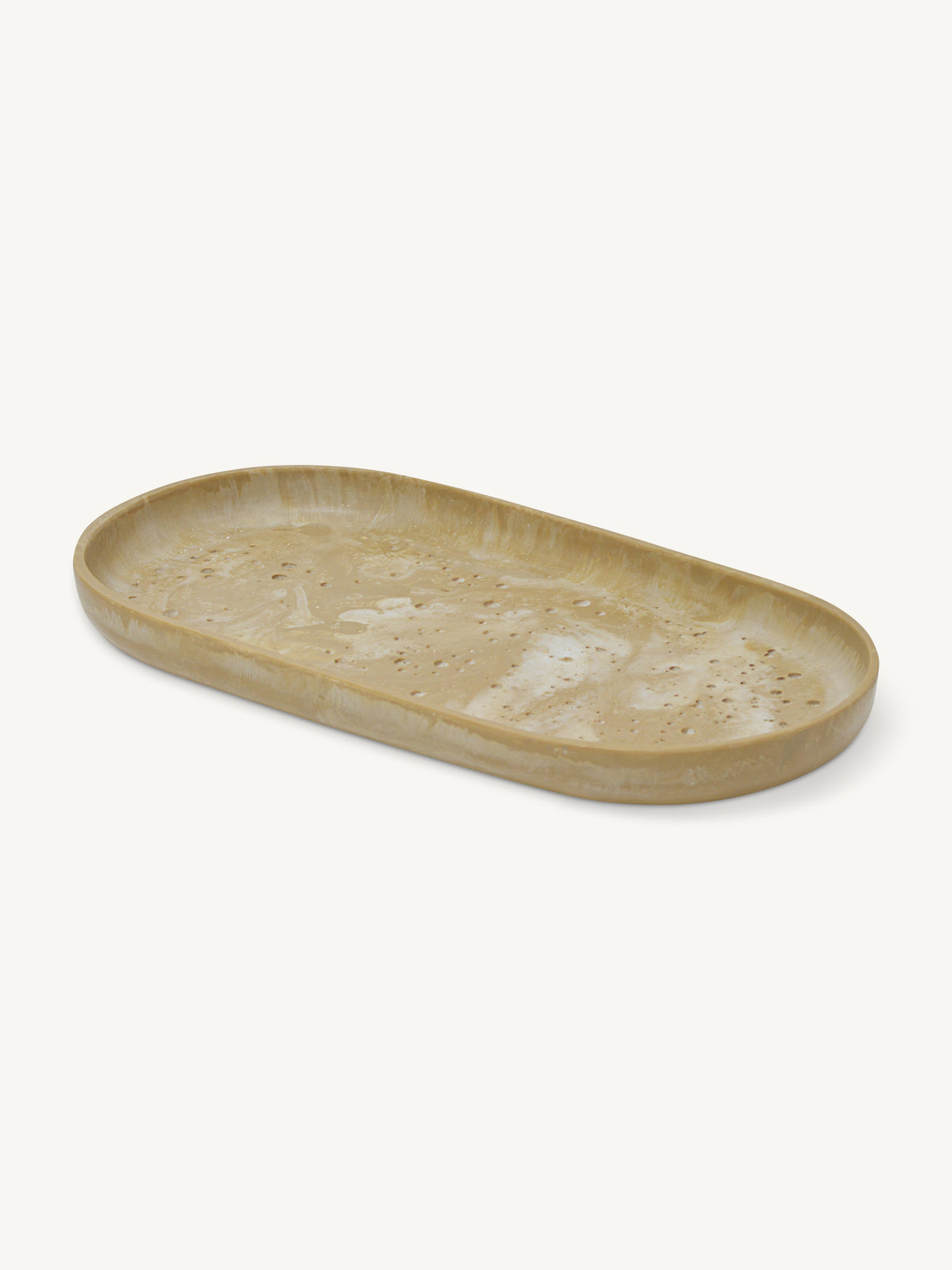 Plate VONI 40x20x3cm travertine look