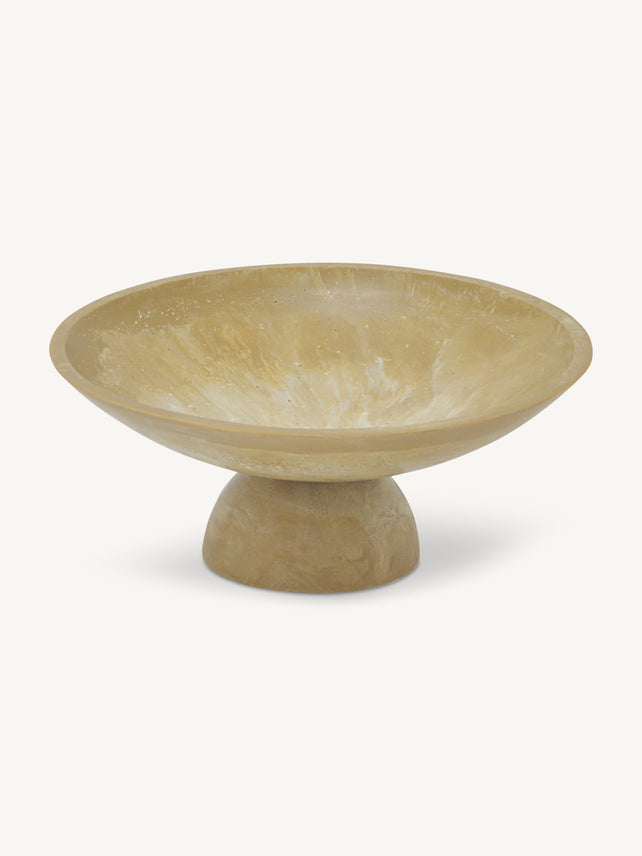 Salad bowl KYNA Ø30x12cm travertine look