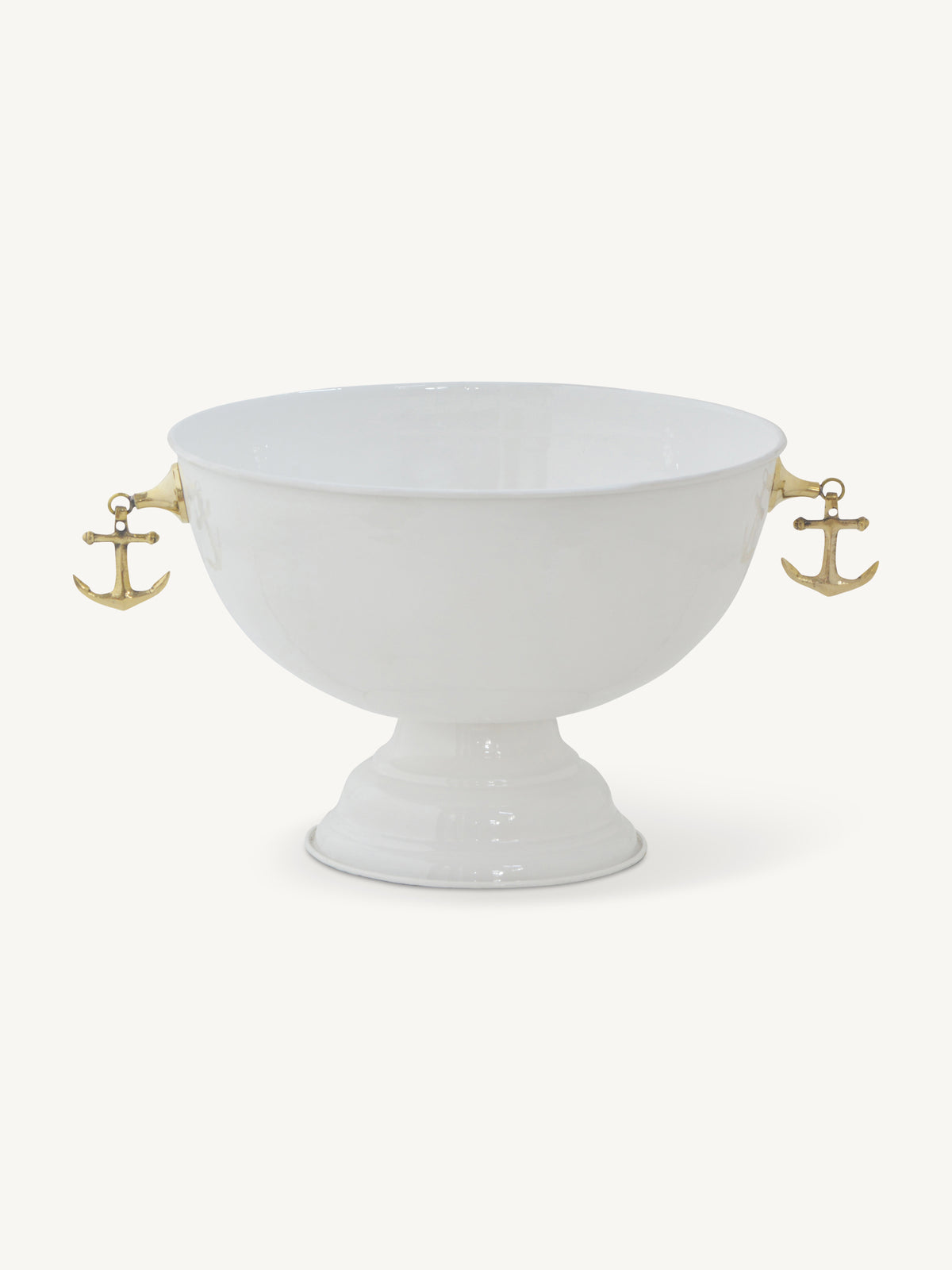 Bowl w/handle ZORIX 44x36x24cm white