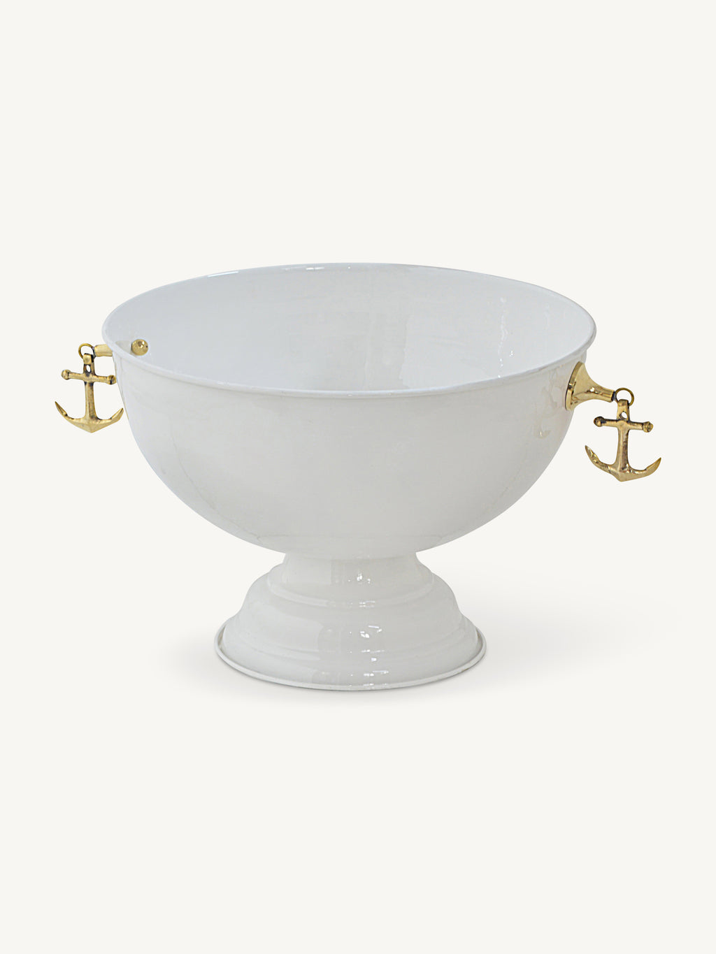Bowl w/handle ZORIX 44x36x24cm white