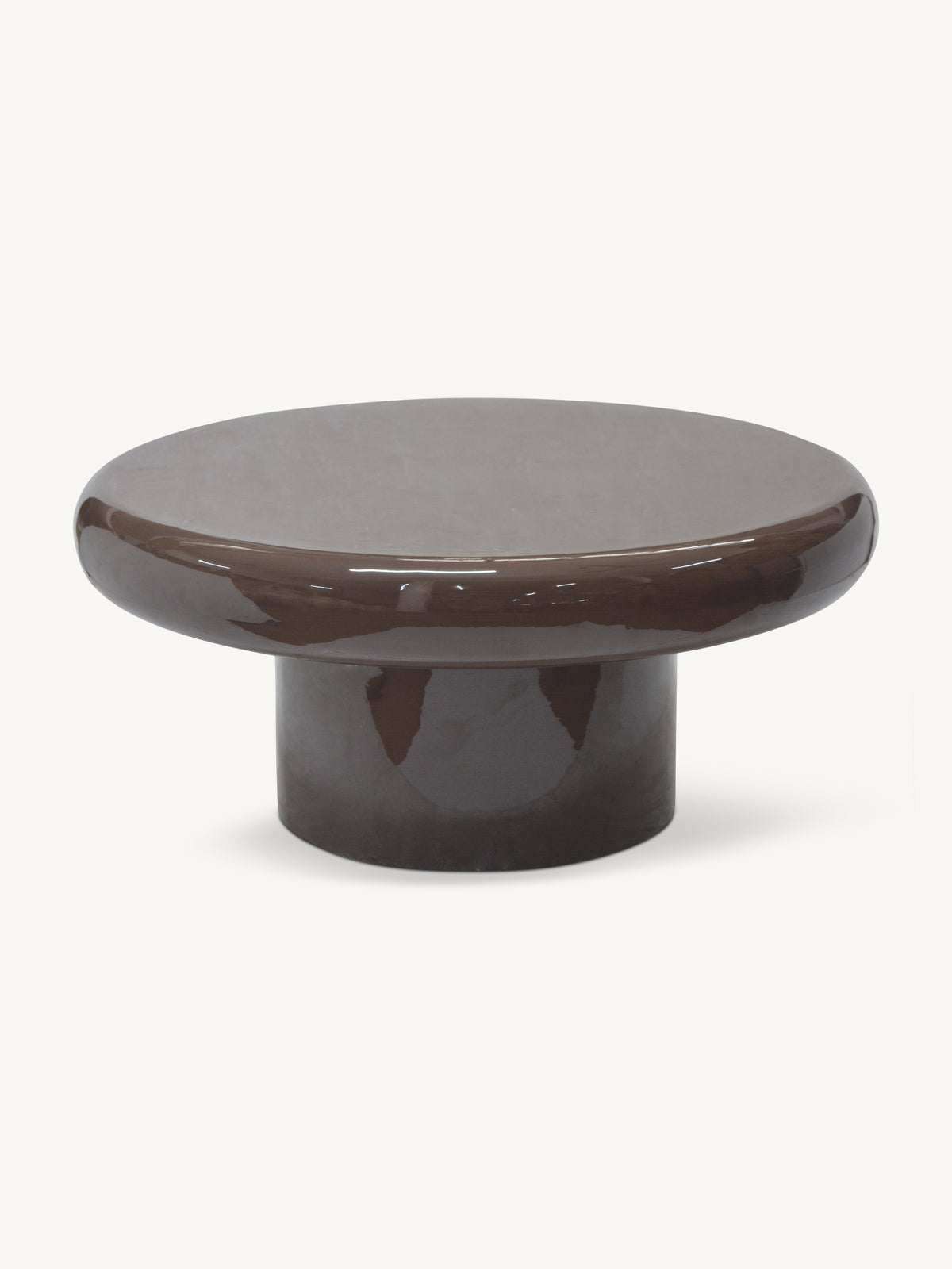 Coffee table LUMEA Ø79x35cm chestnut