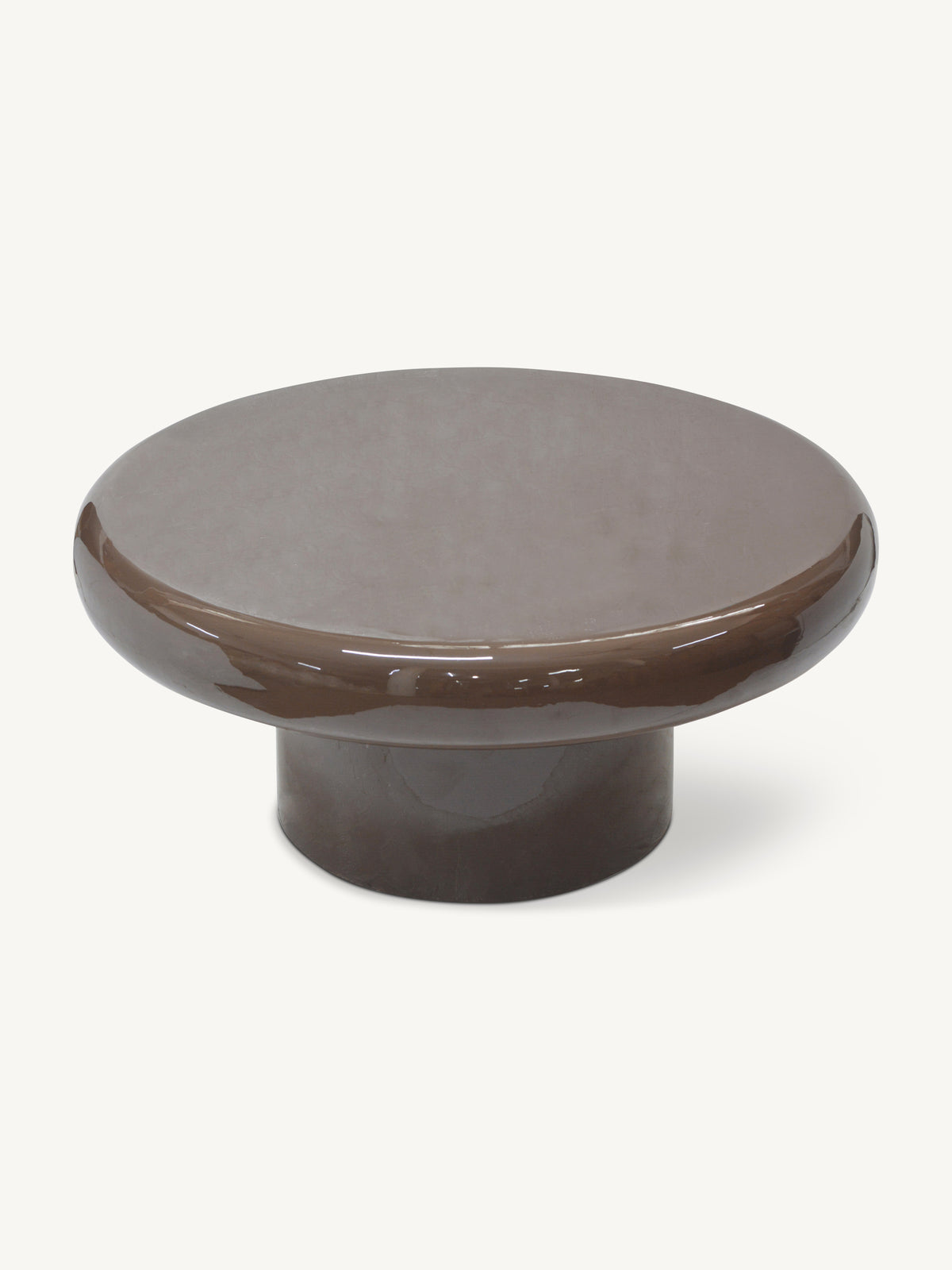 Coffee table LUMEA Ø79x35cm chestnut