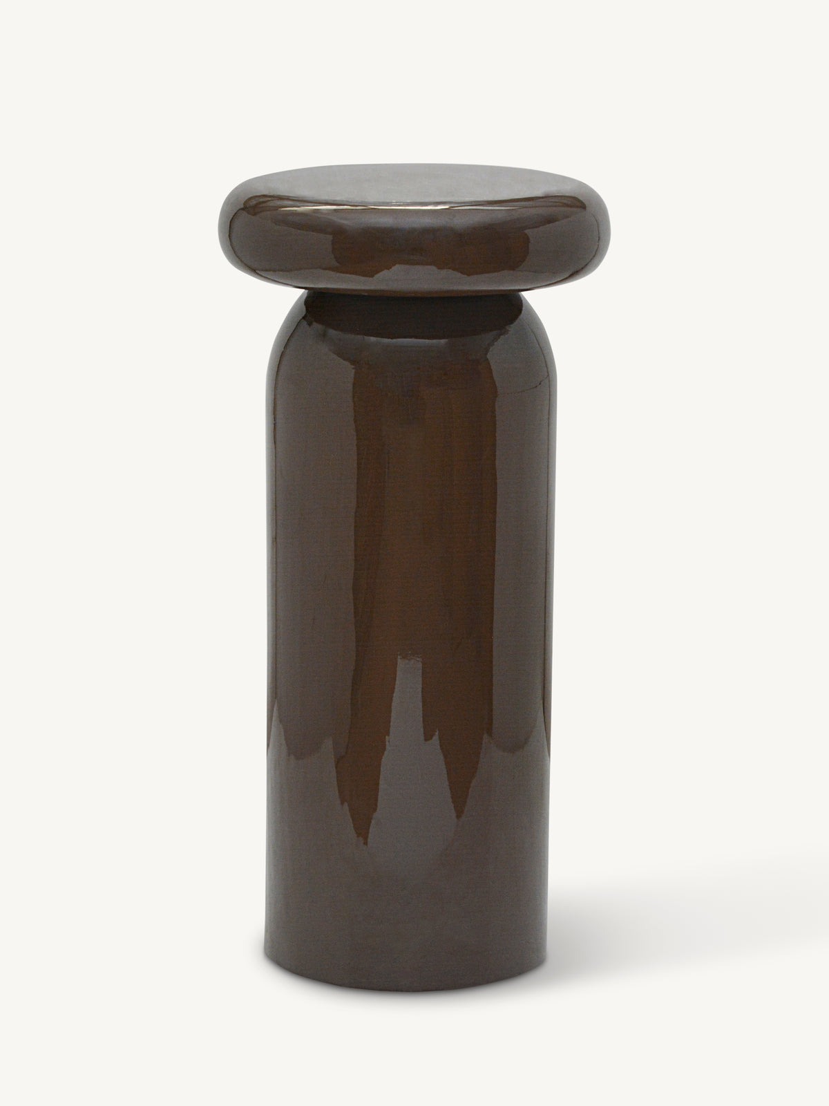 Side table LUMEA Ø30x60cm chestnut