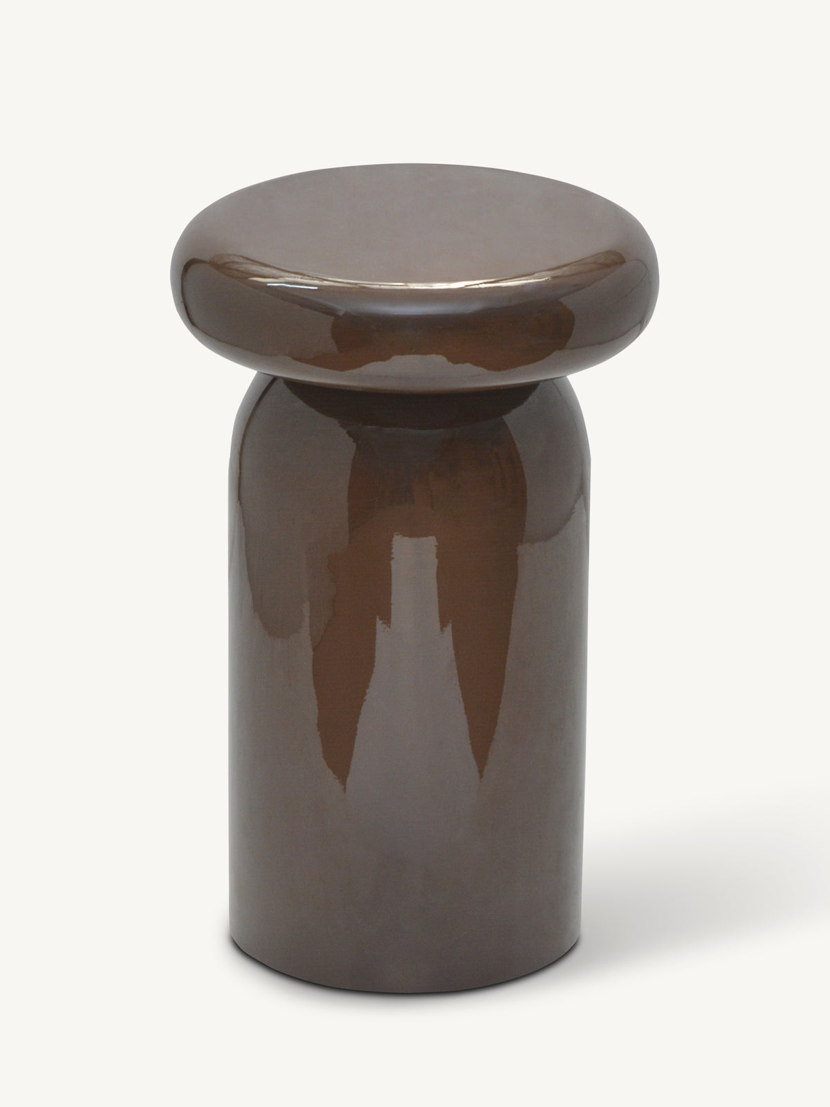 Side table LUMEA Ø30x46cm chestnut