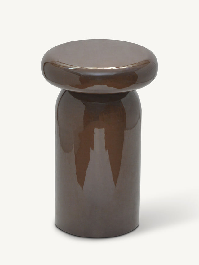 Side table LUMEA Ø30x46cm chestnut