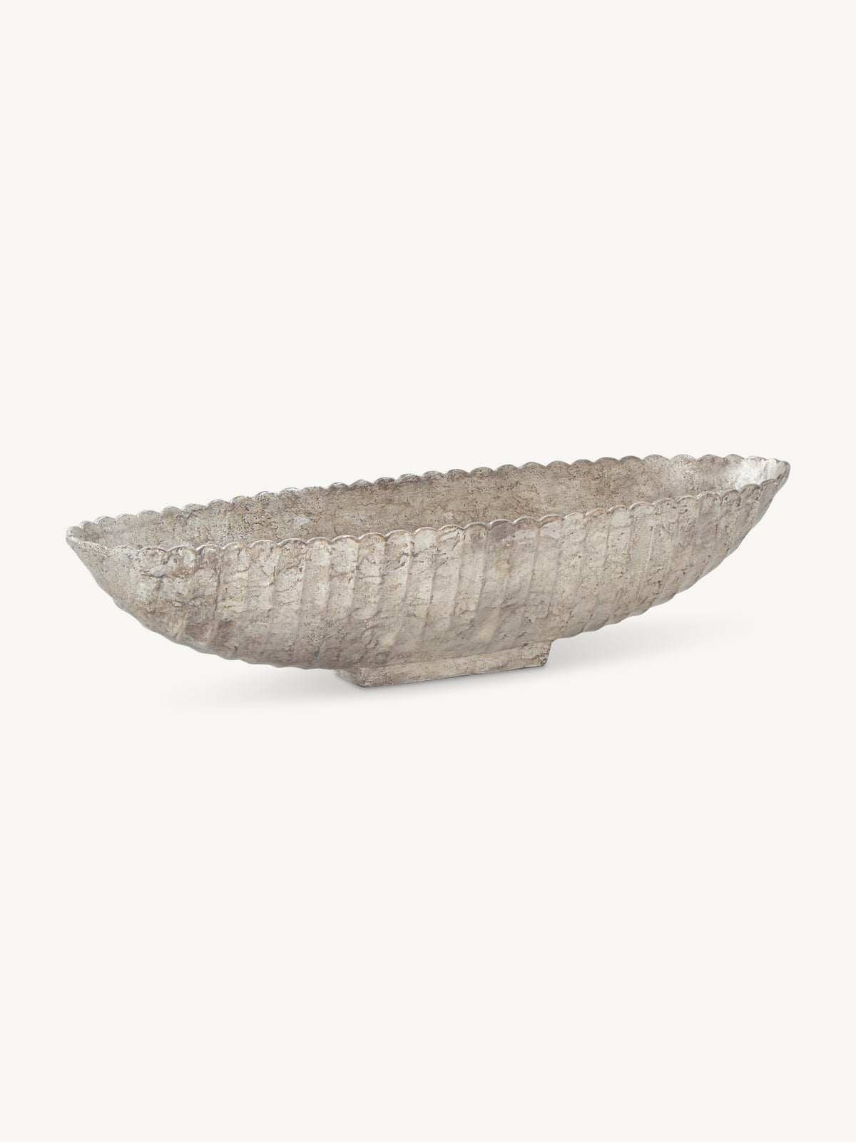 Bowl ALTOO 63x18x13cm ant.silver
