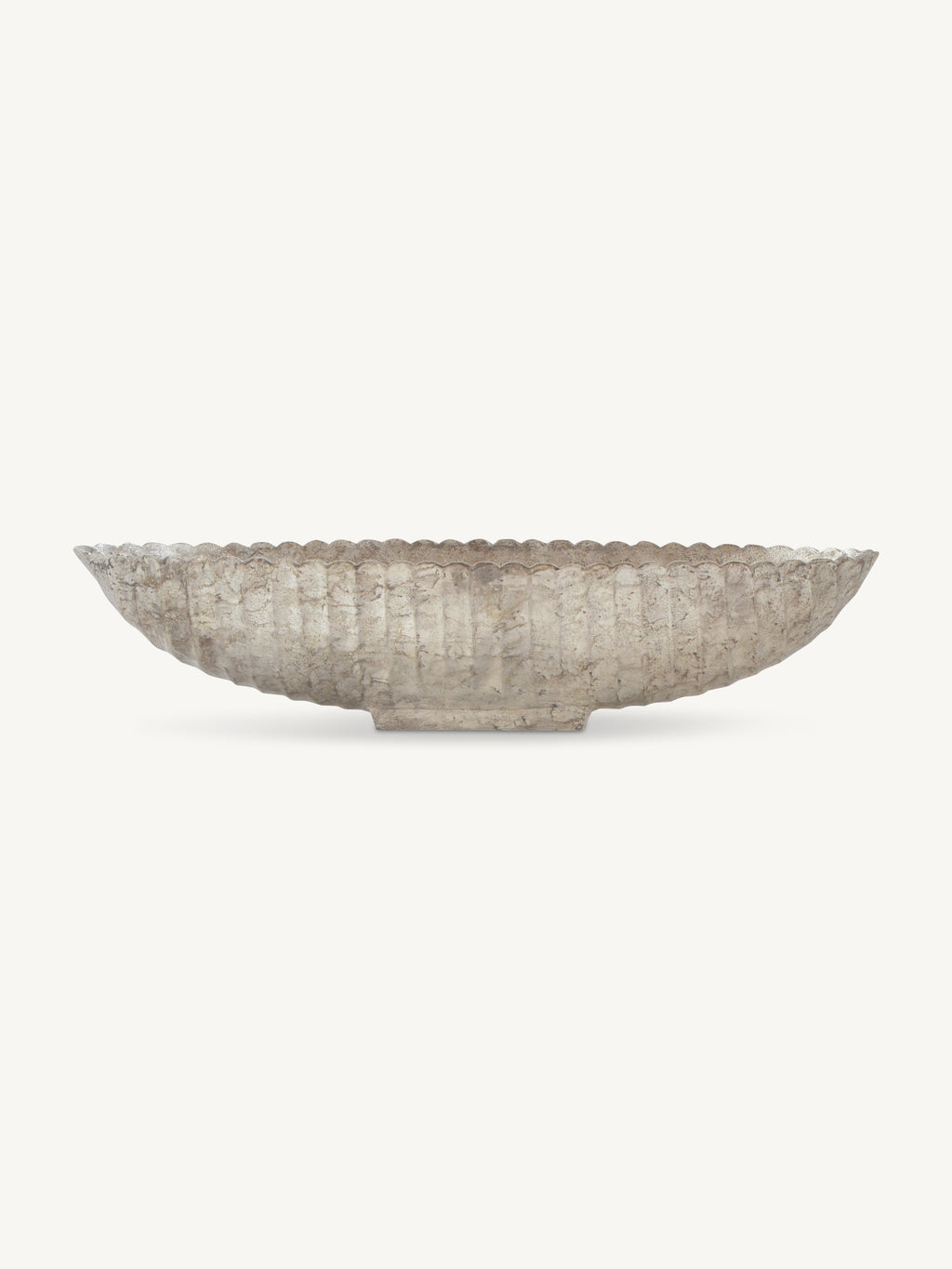 Bowl ALTOO 63x18x13cm ant.silver