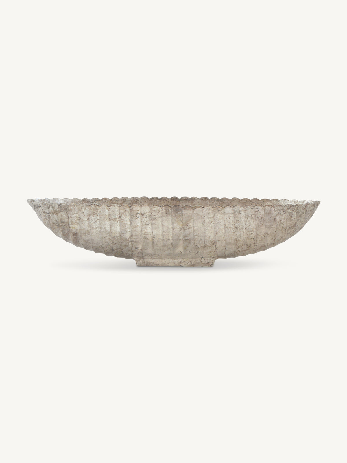 Bowl ALTOO 63x18x13cm ant.silver