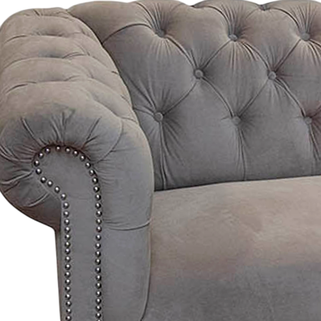 Sofa Silvia 3 seat natural velvet 216x85x77