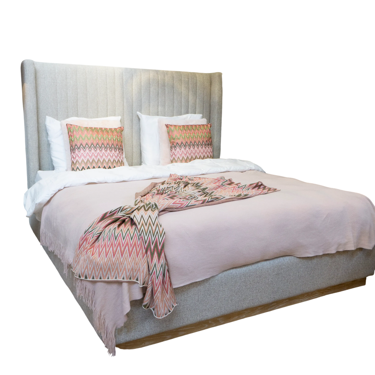 Bed GRACE 180x200cm grey