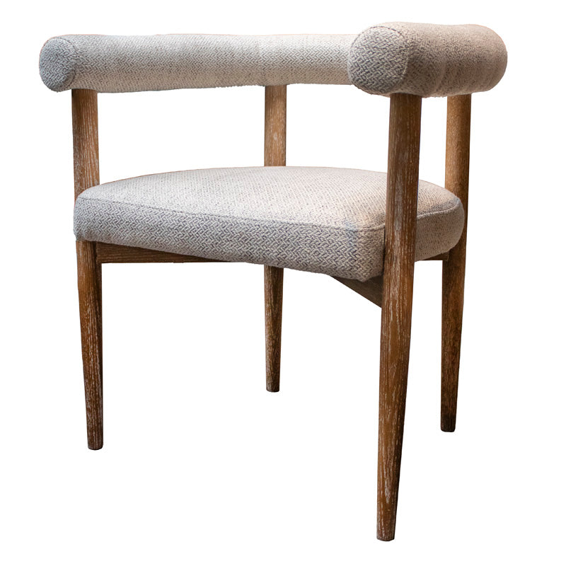 Dining chair Amanda light grey w/ash wood 66x56x70