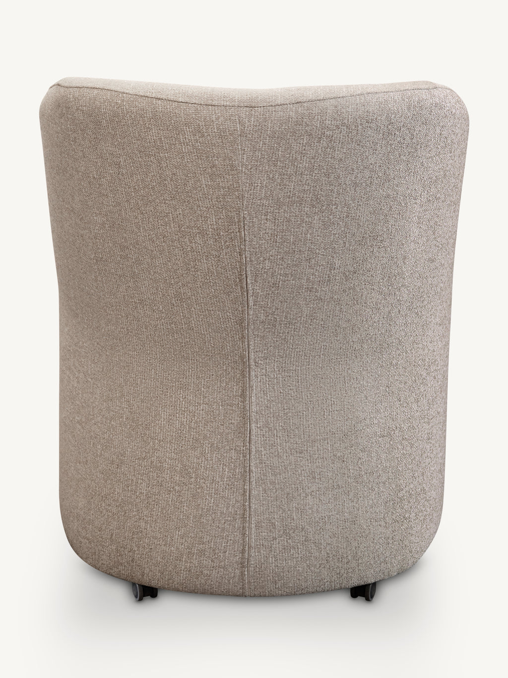 Dining chair Julia linen look w/wheels