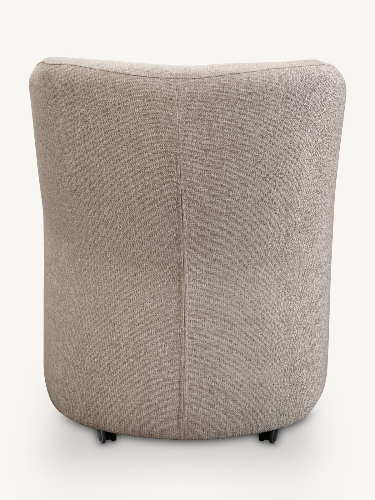 Dining chair Julia linen look w/wheels