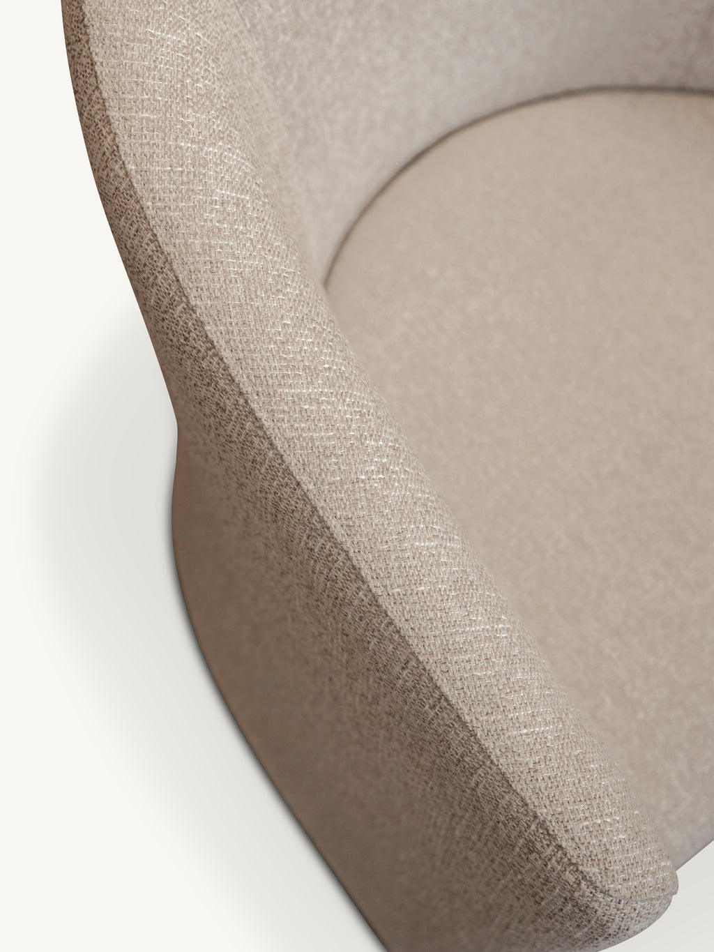 Dining chair Julia linen look w/wheels