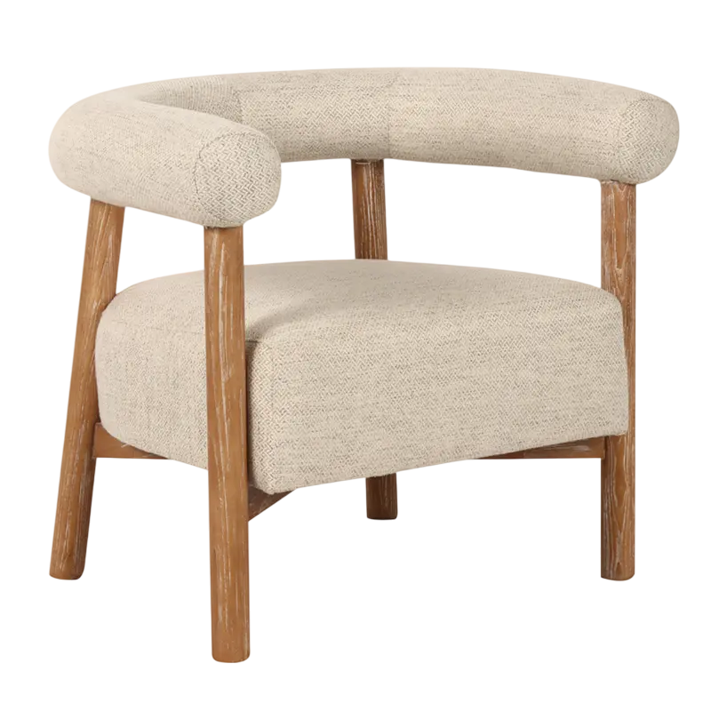 Armchair AVERY 81x67x69cm light grey