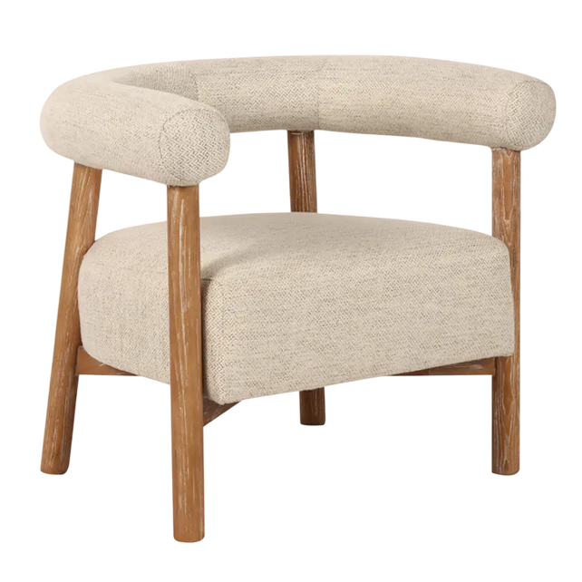 Armchair AVERY 81x67x69cm light grey