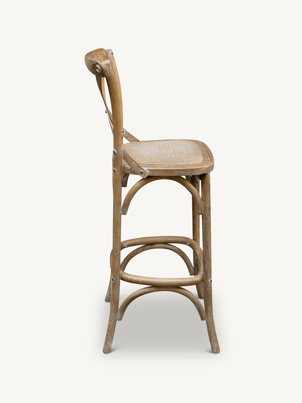 Barstool RUDOLPH 7 4x48x111cm ash grey