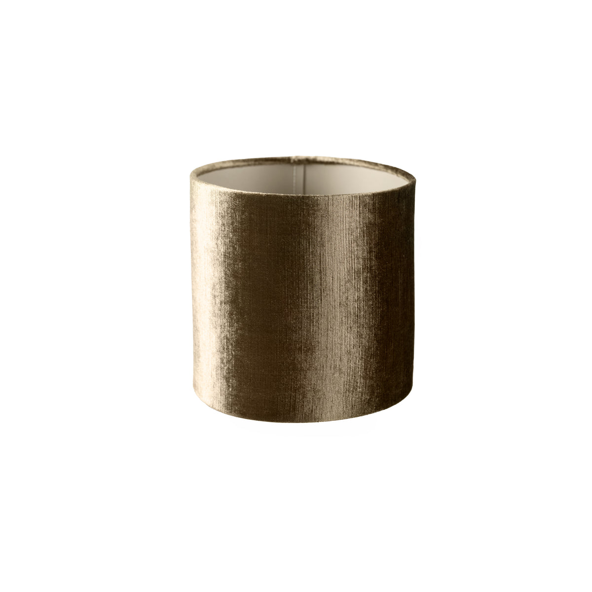 Kap METALLIC cilinder Ø20x20cm bruin
