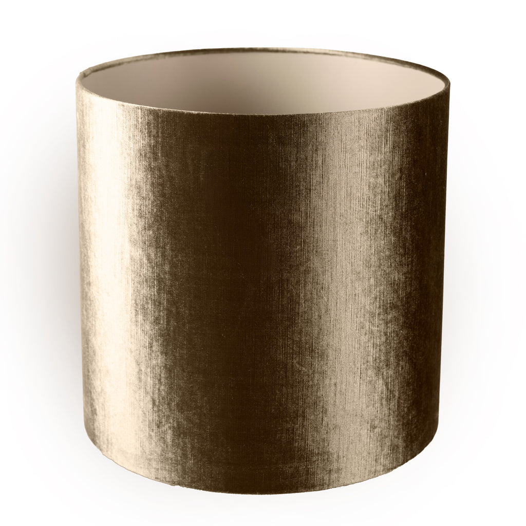 Kap METALLIC cilinder Ø50x50cm bruin