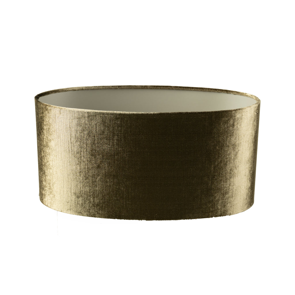 Schirm METALLIC oval gerade 45x22x22cm braun