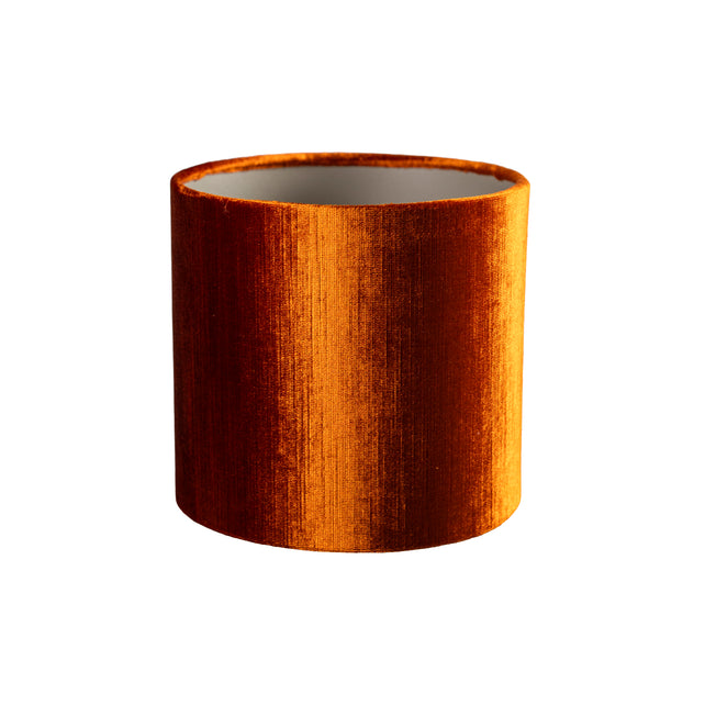 Kap METALLIC cilinder Ø20x20cm oranje