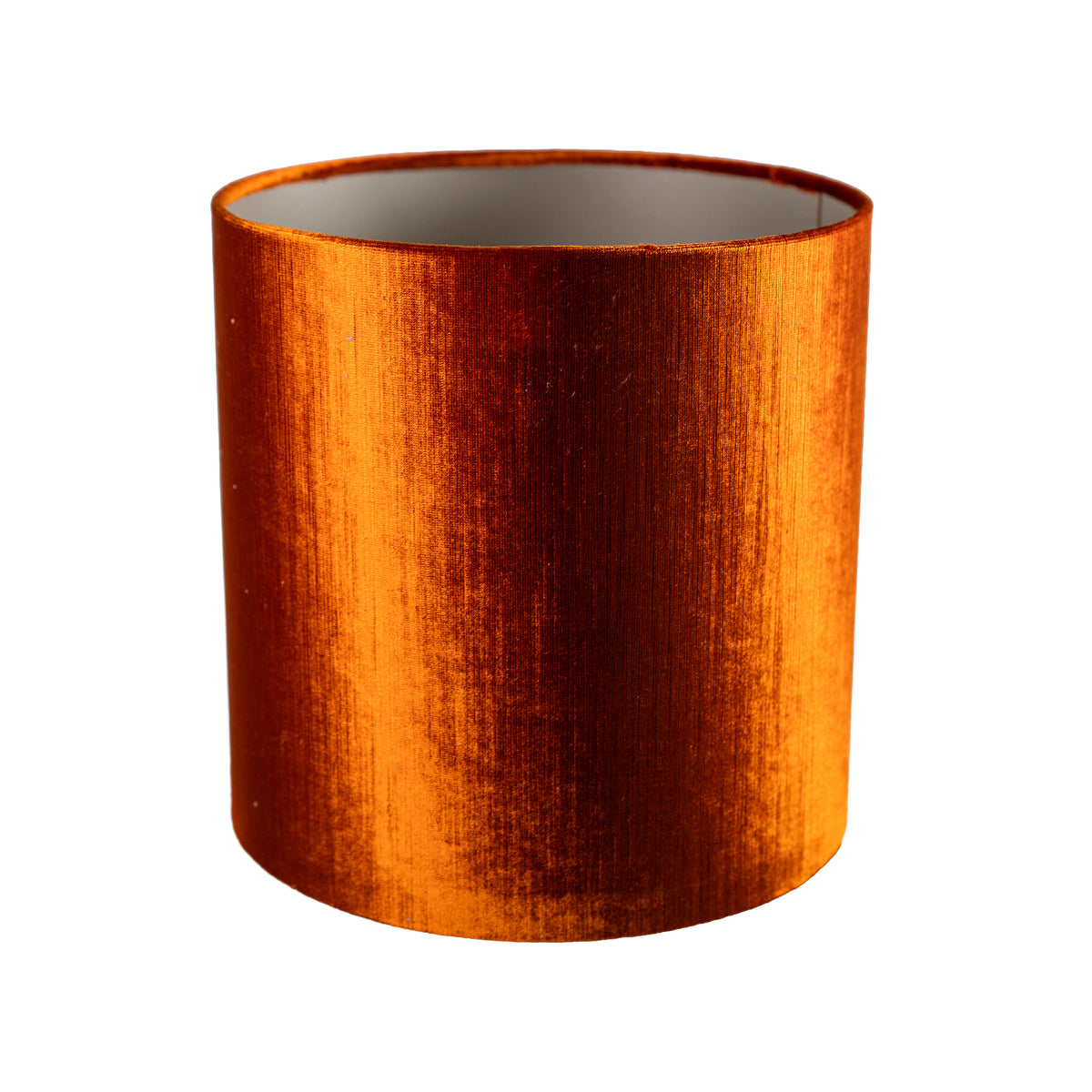 Kap METALLIC cilindrisch Ø30x30cm oranje