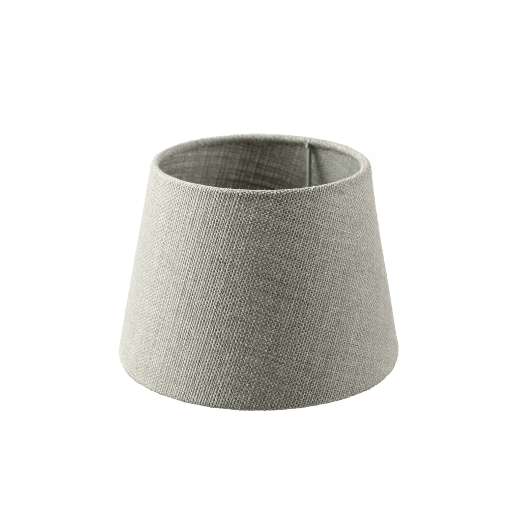 Lampenschirm VICKY Leinenoptik Trommel 20x15x14cm taupe