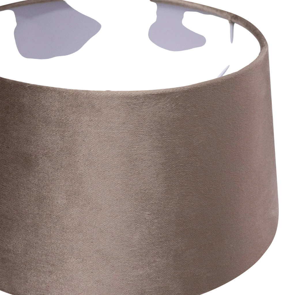 Shade half high chic velvet taupe 30x25x15