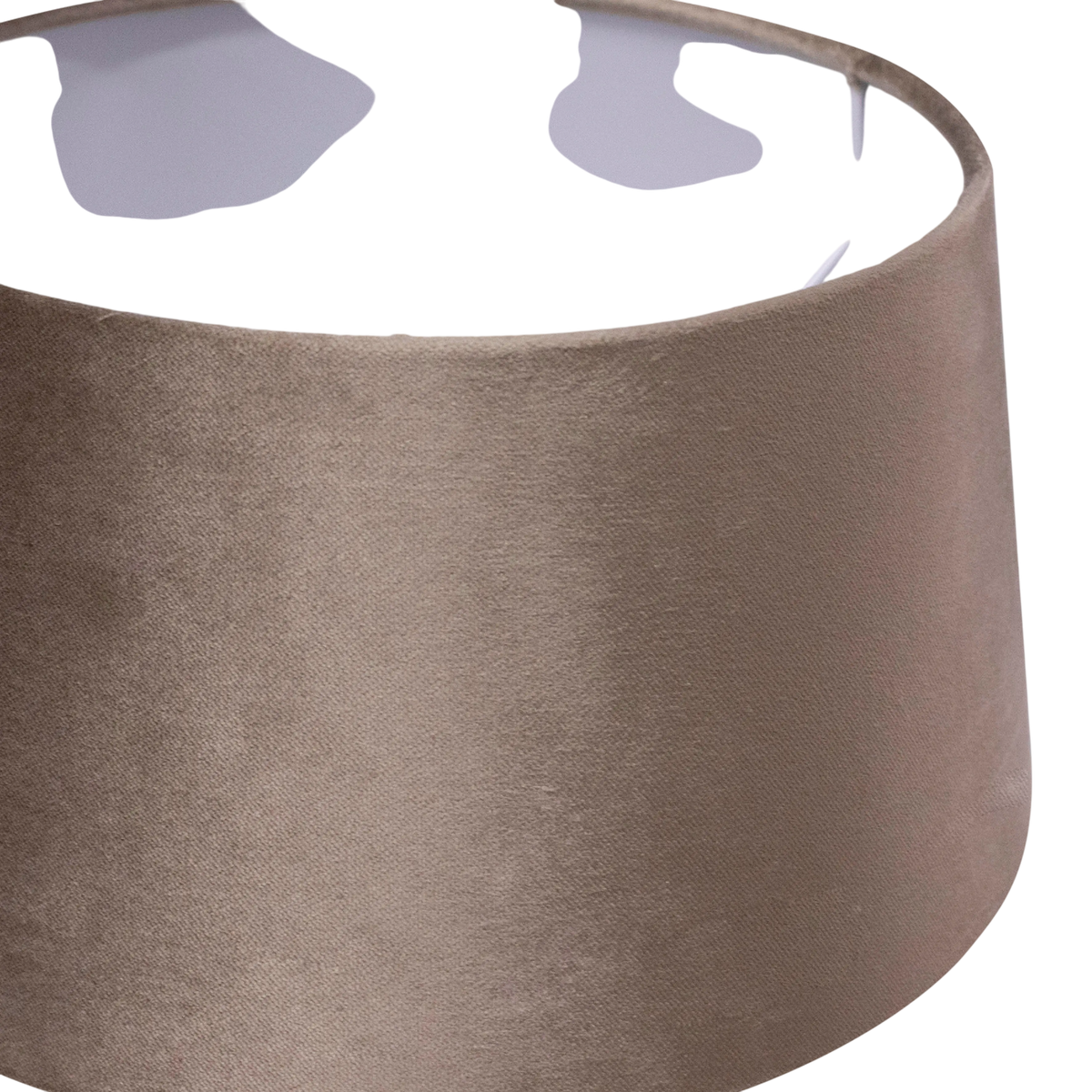 Shade half high chic velvet taupe 30x25x15