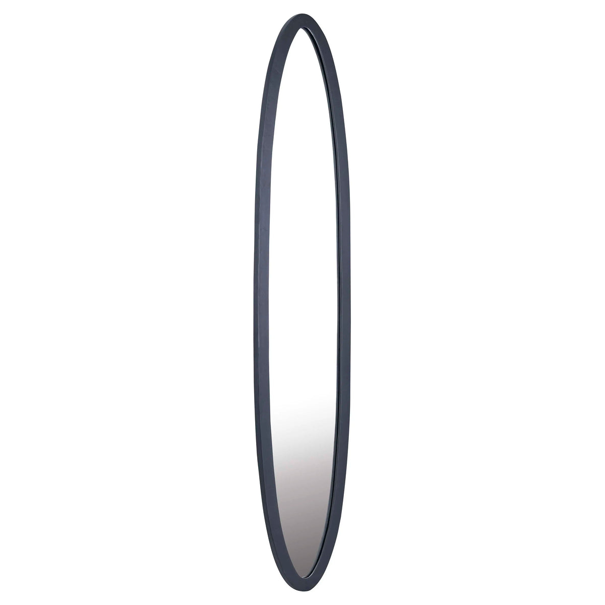 Mirror oval black/bronze ALU 177x37x3