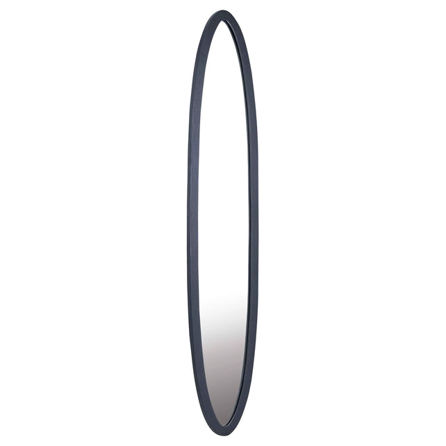 Mirror oval black/bronze ALU 177x37x3