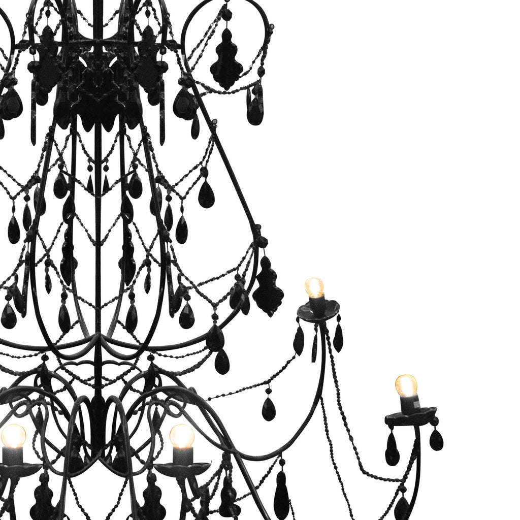 Chandelier ALU/IR black 160x160x162