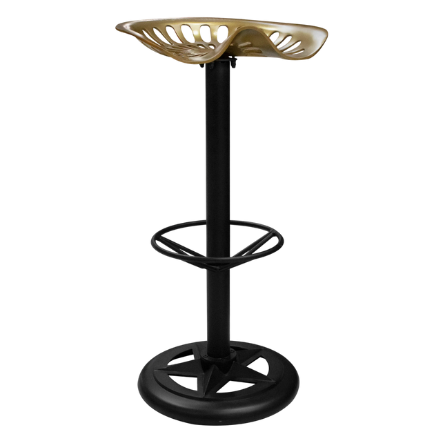 Tractor barstool gold black ALU 44x33x76
