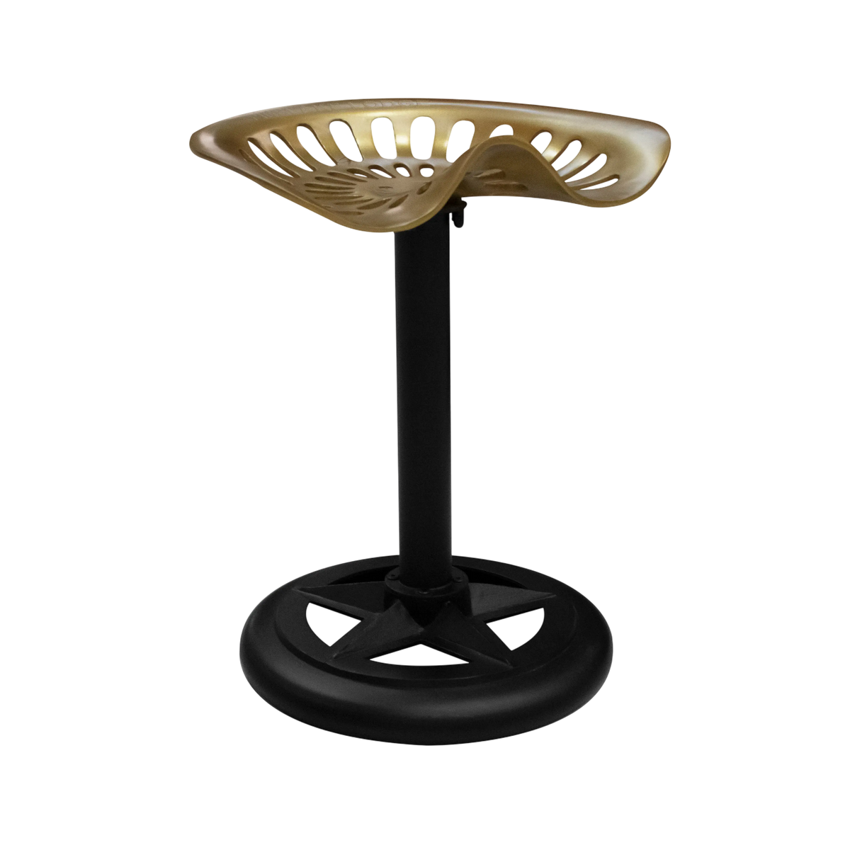 Tractor barstool gold black ALU 44x33x46