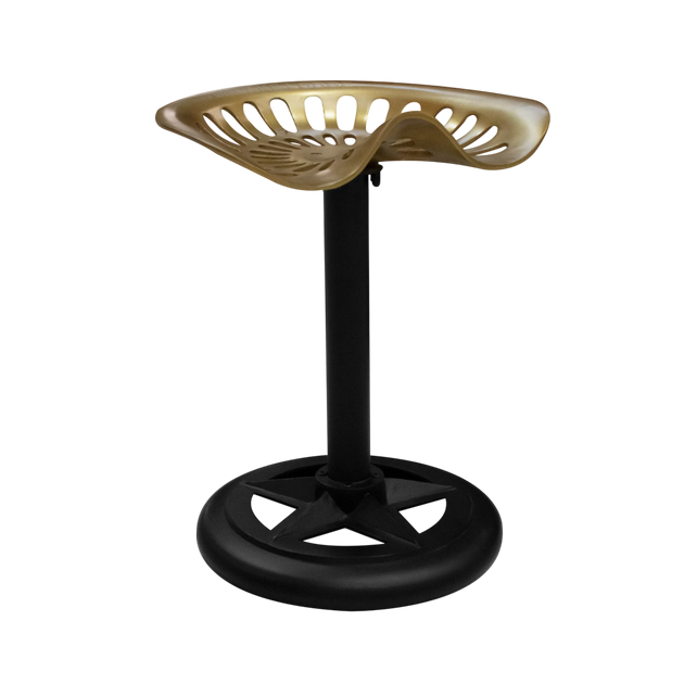 Tractor barstool gold black ALU 44x33x46