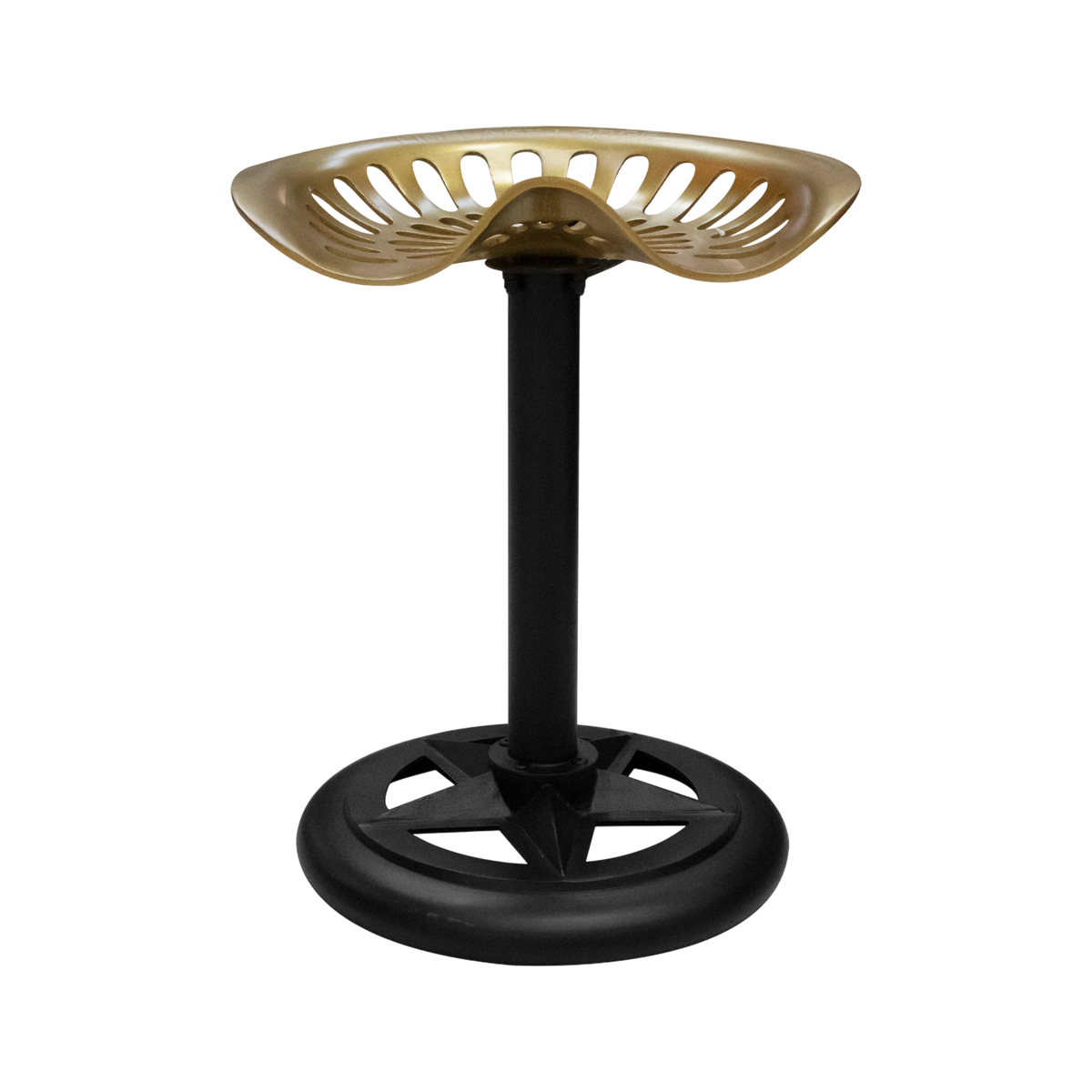 Tractor barstool gold black ALU 44x33x46