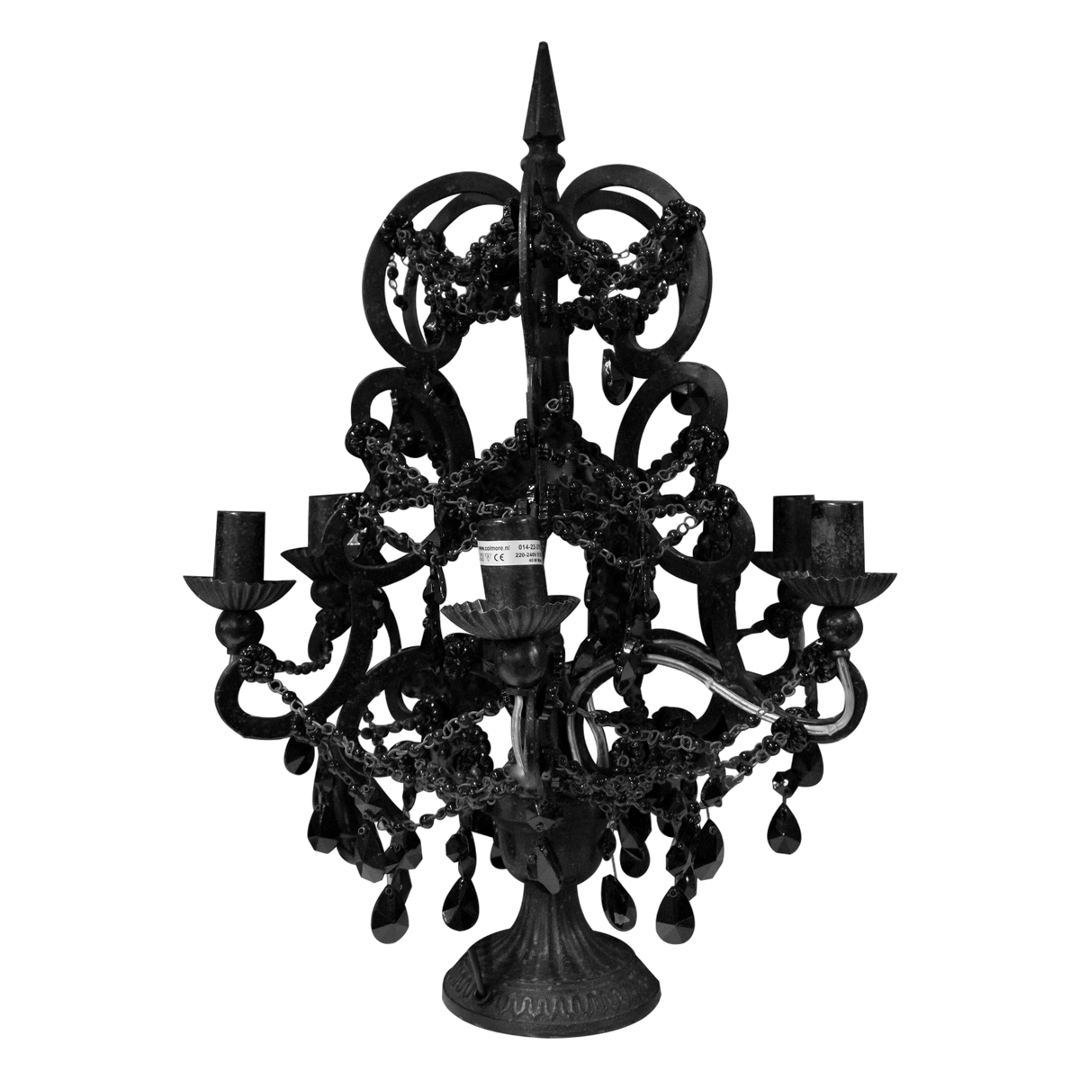 Table chandelier BRASS/IR glass 38x38x52