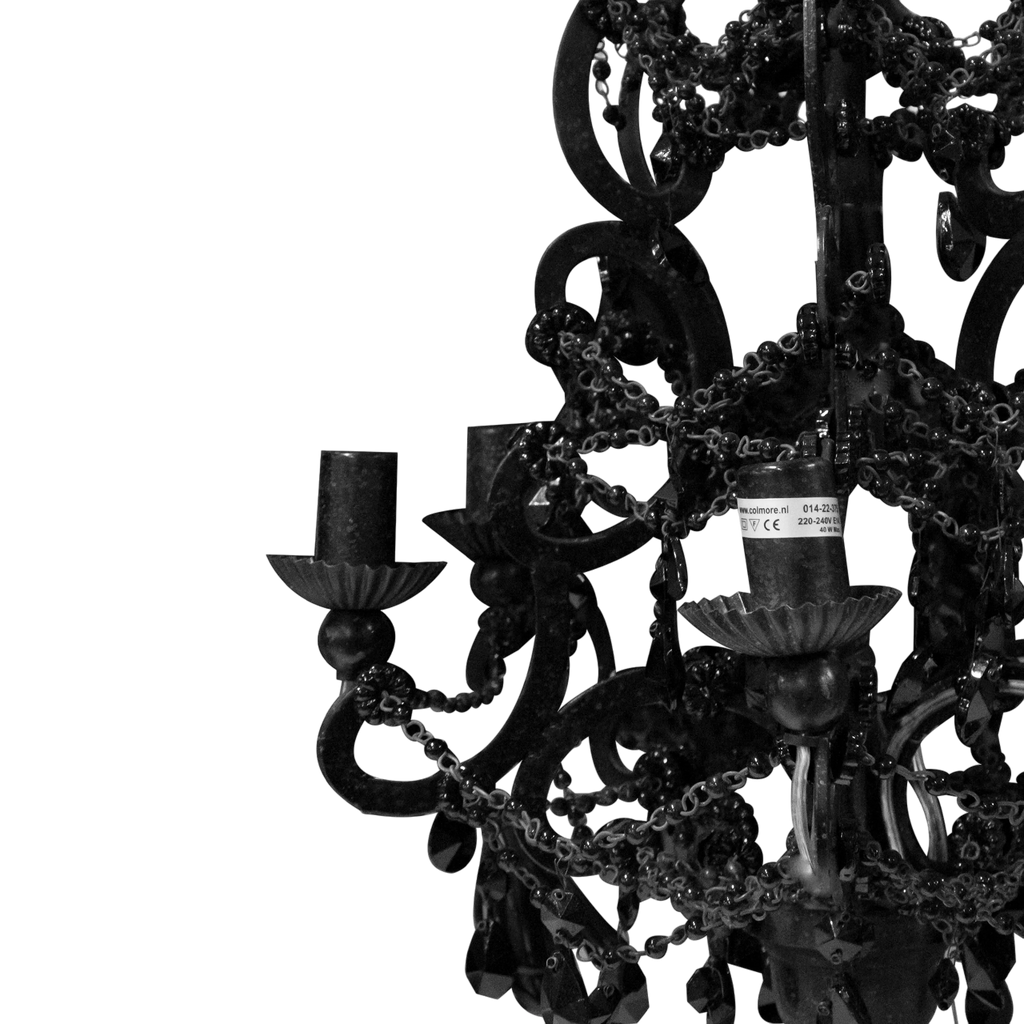 Table chandelier BRASS/IR glass 38x38x52