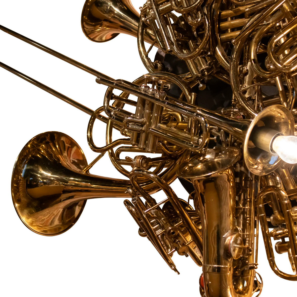 Wall lamp trompets ALU/ANT.BRASS 195x130x35