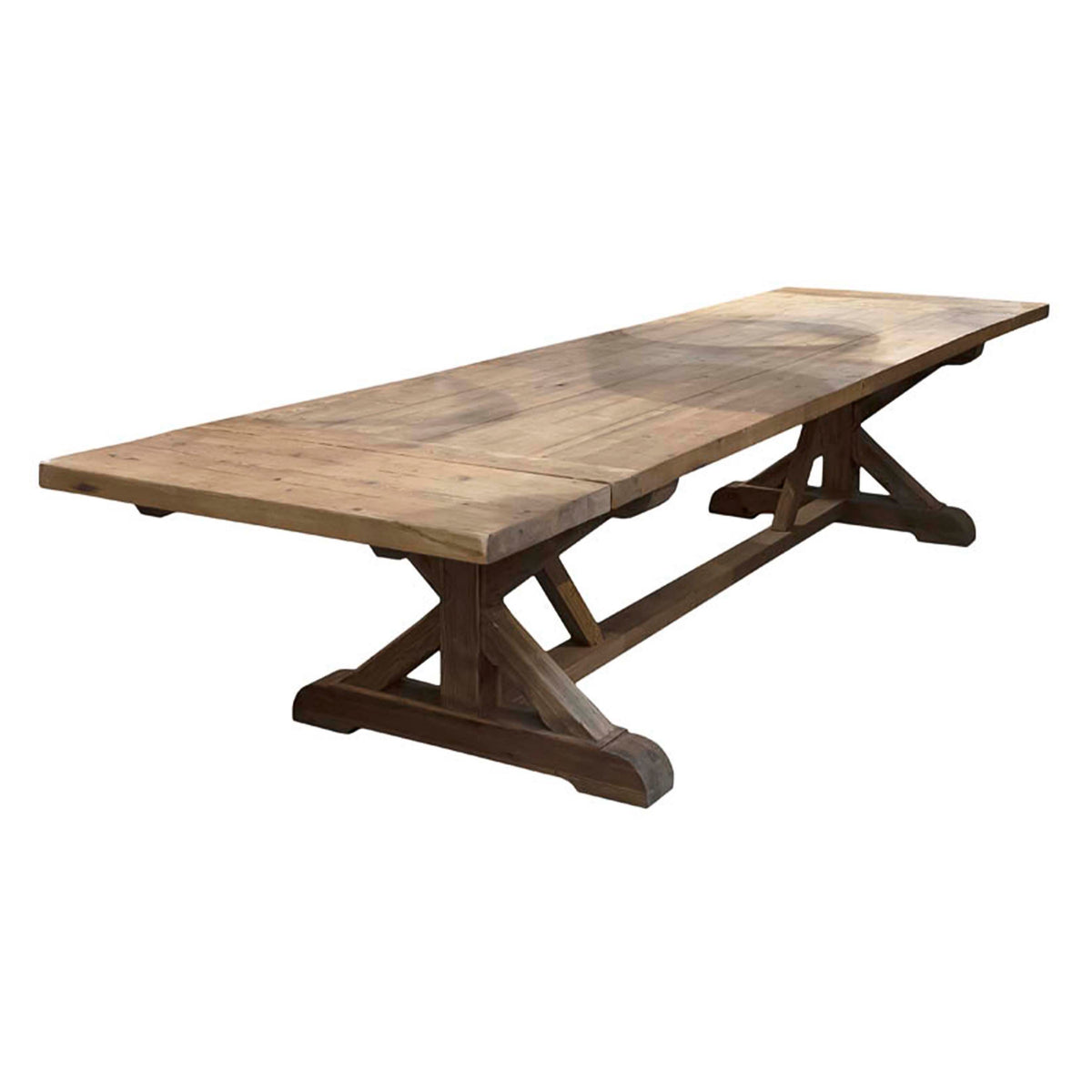 Eettafel THOMAS 450x120x78cm gerecycled grenen