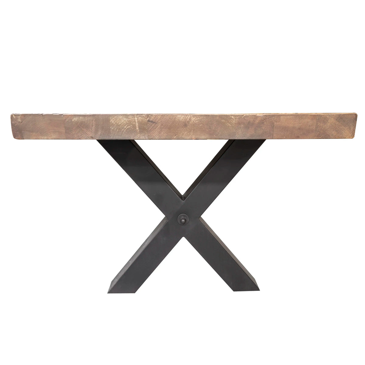 Dining table crossed legs recl pine 300x110x78