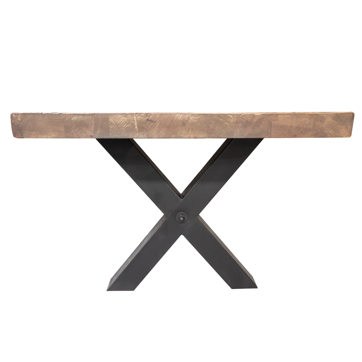 Dining table crossed legs recl pine 240x100x78