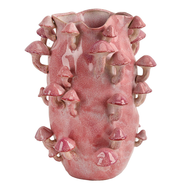 Vase mushrooms red 37x35x48