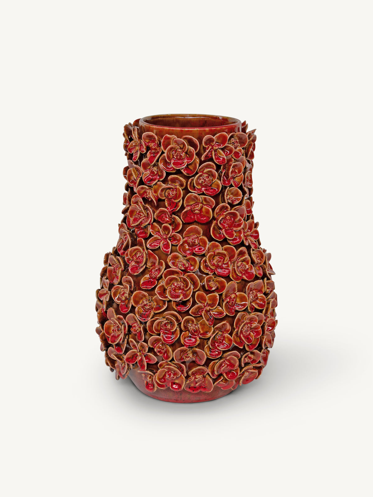 Vase NOMA flowers Ø31x44cm red