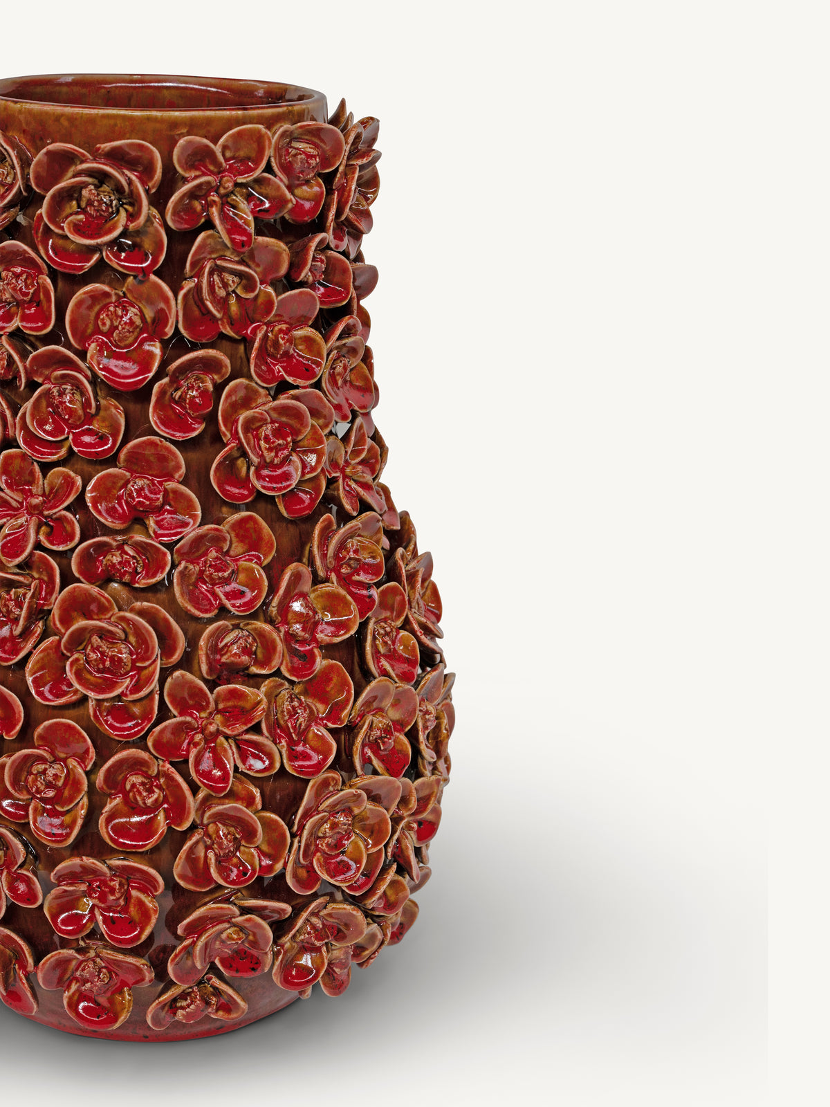 Vase NOMA flowers Ø31x44cm red