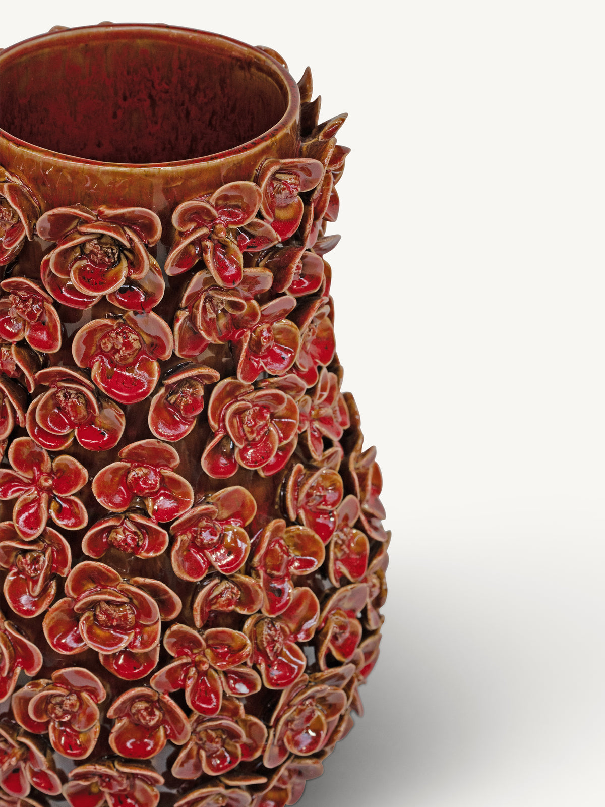 Vase NOMA flowers Ø31x44cm red