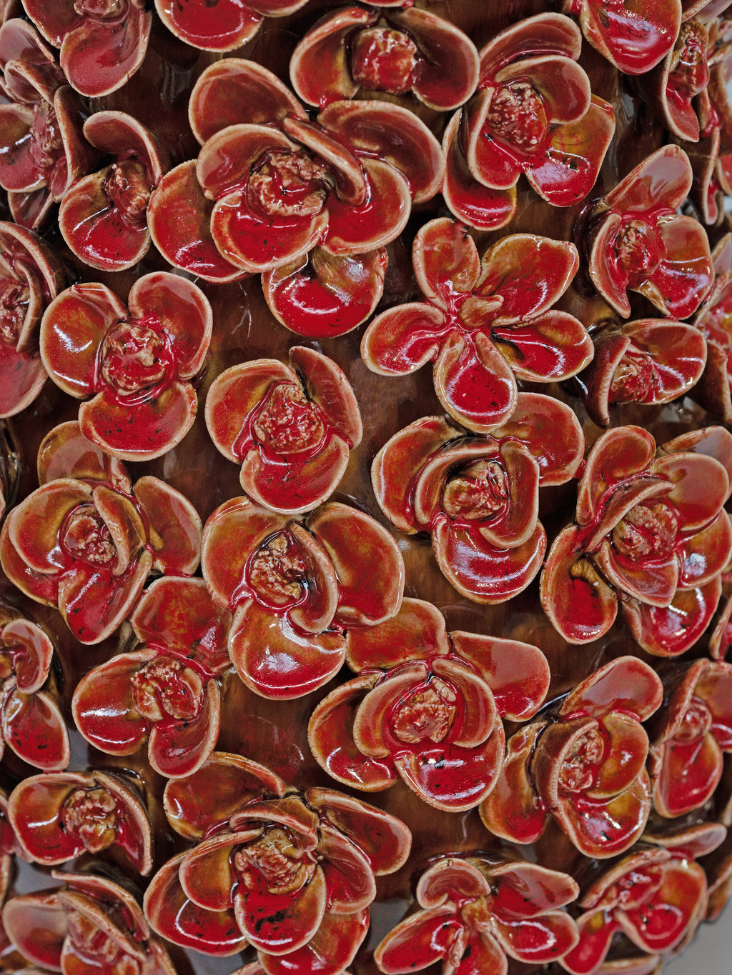 Vase NOMA flowers Ø31x44cm red