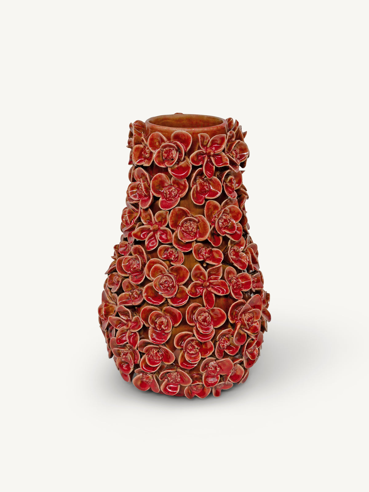 Vase NOMA flowers Ø21x32cm red